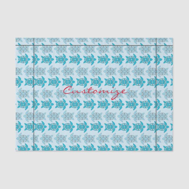 Papel De Seda Tortugas azules nadando Thunder_Cove (Anverso)