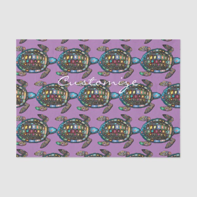 Papel De Seda Tortugas marinas Thunder_Cove (Anverso)