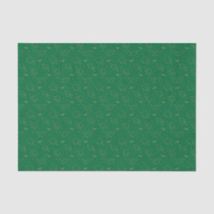Papel De Seda Toss de Graduación Verde y Oro