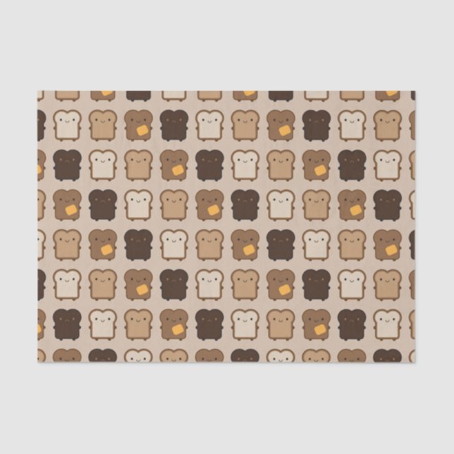 Papel De Seda Tostada de Kawaii (Anverso)