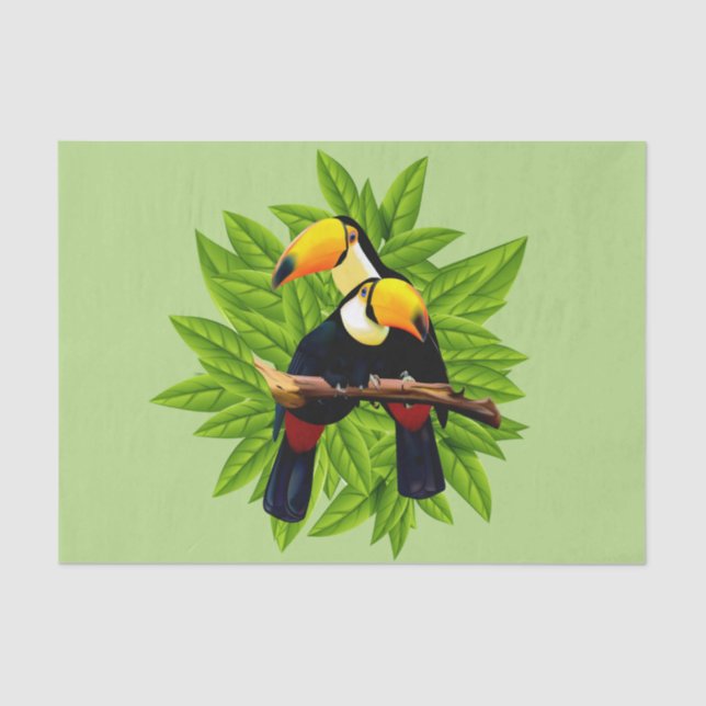 Papel De Seda Toucan Duo Green (Anverso)