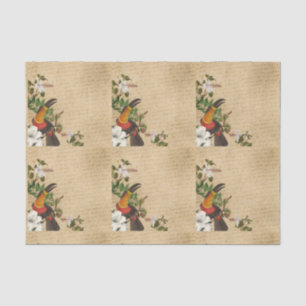 Papel De Seda Toucan floral