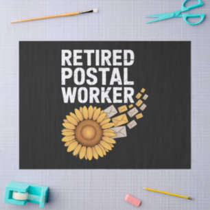 Papel De Seda Trabajador Postal Retirado