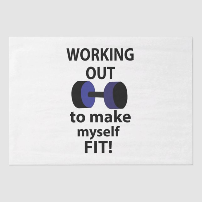 Papel De Seda Trabajar en la ponderación de entrenamiento (Anverso)