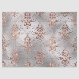 Papel De Seda Trabajo de desplazamiento de Purpurina Rosa Gold e