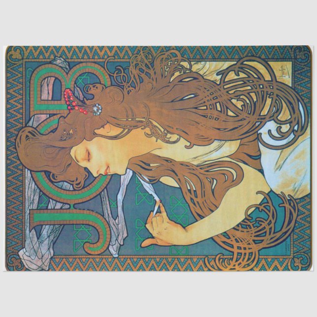 Papel De Seda TRABAJO, Mucha (Anverso)