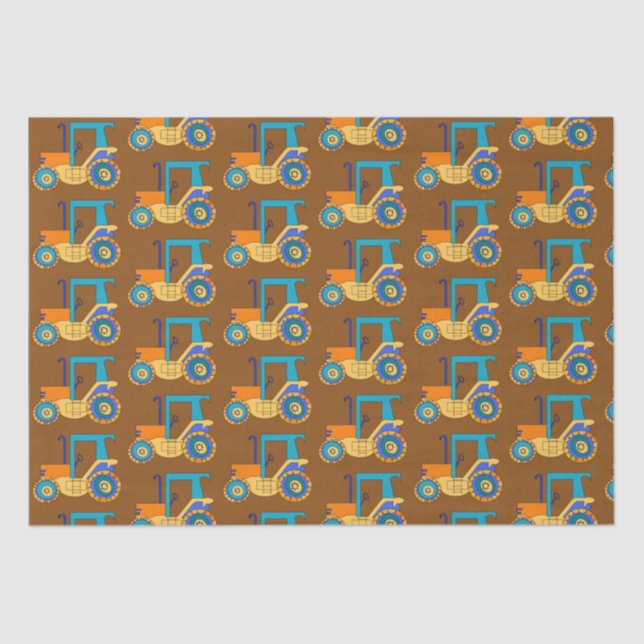 Papel De Seda Tractor Farm (Anverso)