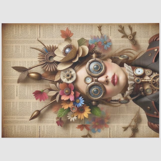 Papel De Seda TRACY - Decoupage Papier für Möbel uvm (Anverso)