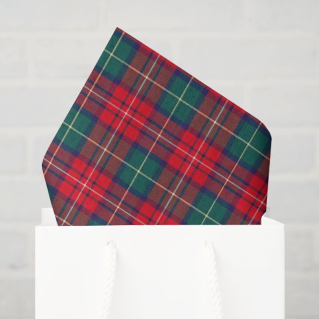 Papel De Seda Traditional Festive Tartan (Bolsa de regalo)