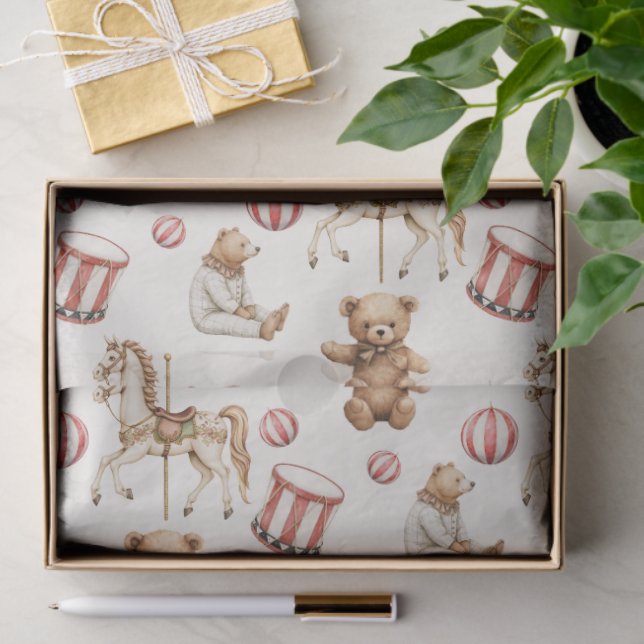 Papel De Seda Traditional Toys Festive  (Regalo )