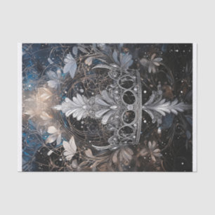 Papel De Seda Trae el hongo, Silvery Sparkly Tiara