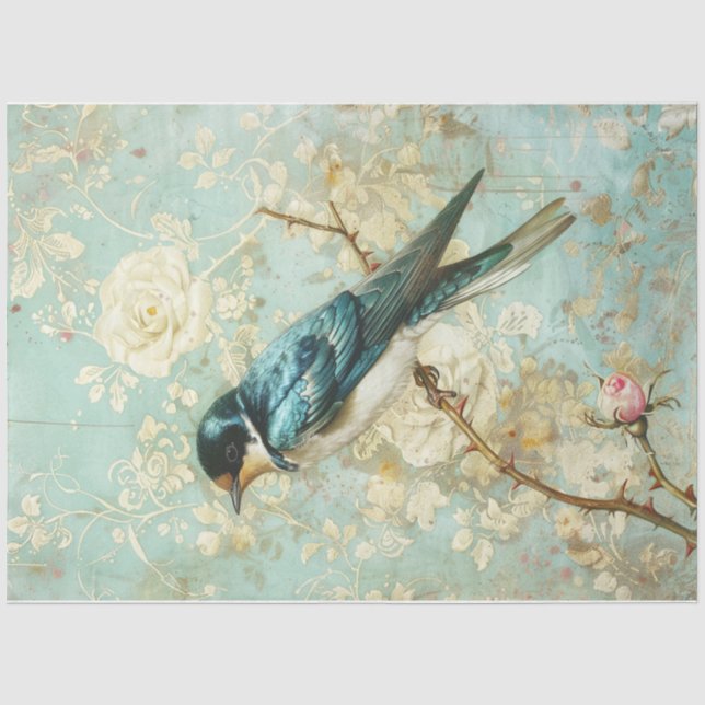 Papel De Seda Tragar azul (Anverso)