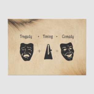 Papel De Seda Tragedia + Timing igual a teatro de comedia