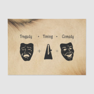 Papel De Seda Tragedia + Timing igual a teatro de comedia
