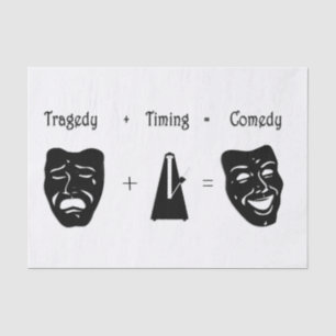 Papel De Seda Tragedia + Timing igual a teatro de comedia