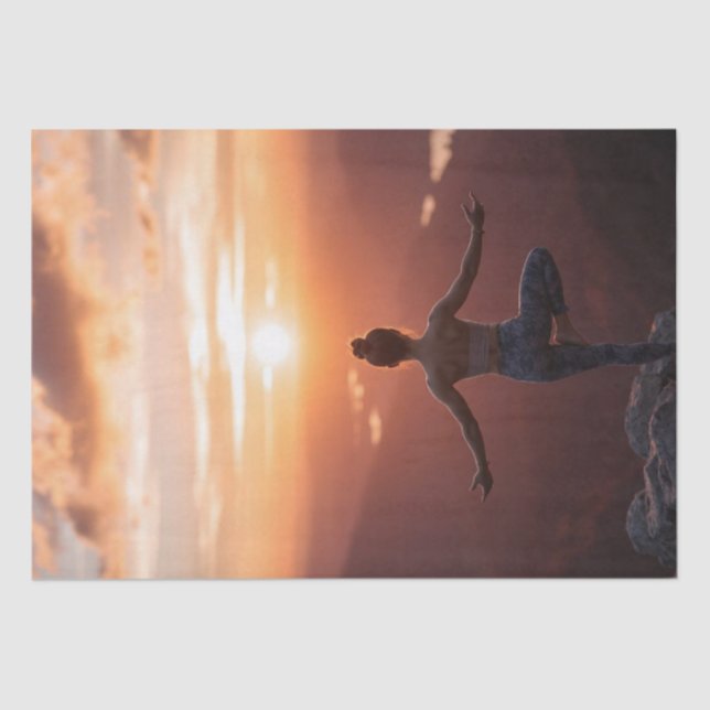 Papel De Seda "Tranquilizar la mente y el alma hablará" (Anverso)