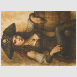Papel De Seda Treasurebound – Fantasía de Pin-Up Pirata Gótica