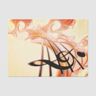 Papel De Seda Treble Clef Composition Gold 2 Musipage