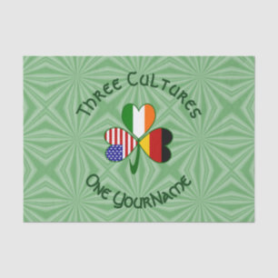Papel De Seda Trébol Personalizado Alemán Irlandés Americano