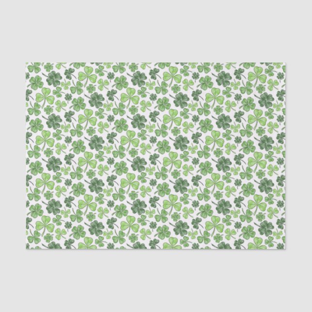 Papel De Seda Trébol Verde (Anverso)