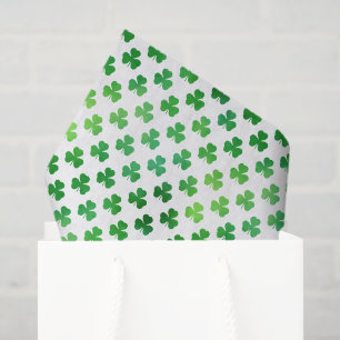 Papel De Seda Trébol verde brillante - Clásico