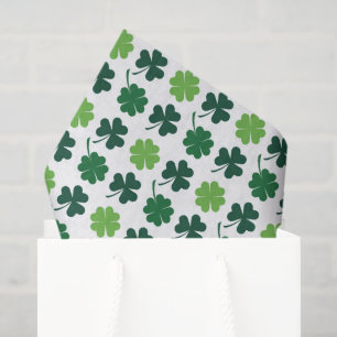 Papel De Seda Treboles de cuatro hojas del día de San Patricio