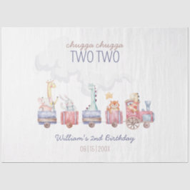 Papel De Seda Tren de Juguetes a bordo Invitación de cumpleaños,