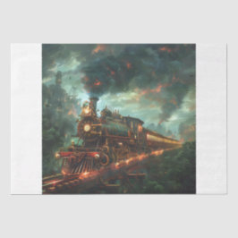 Papel De Seda Tren de Steampunk