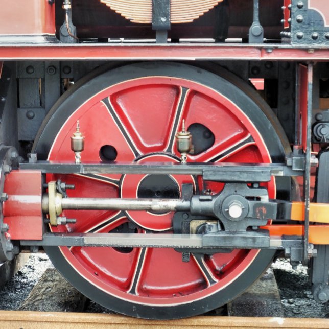 PAPEL DE SEDA TREN DE VAPOR (A photographic design of the wheel from a steam train.)
