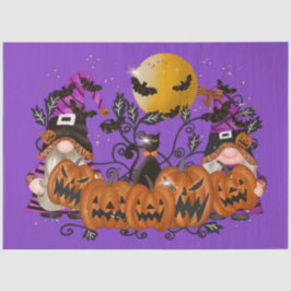 Papel De Seda Trendy Happy Halloween Purple Gnome
