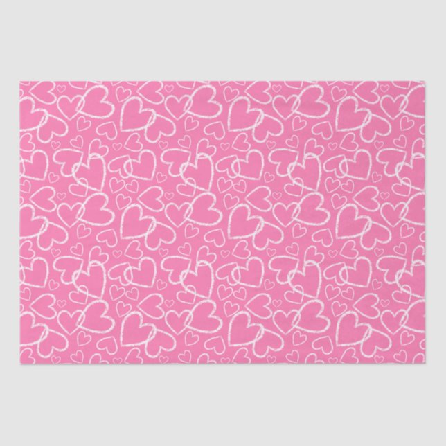 Papel De Seda Trendy Heart Doodles 03 (Anverso)