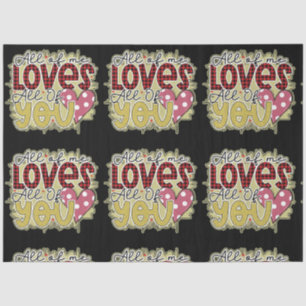 Papel De Seda Trendy Love You Día de San Valentín