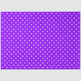 Papel De Seda Trendy Purple With Irregular White Polka Dots