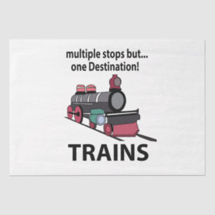 Papel De Seda Trenes con múltiples paradas pero un destino Trene