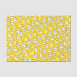 Papel De Seda Trenes personalizados en amarillo