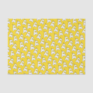 Papel De Seda Trenes personalizados en amarillo