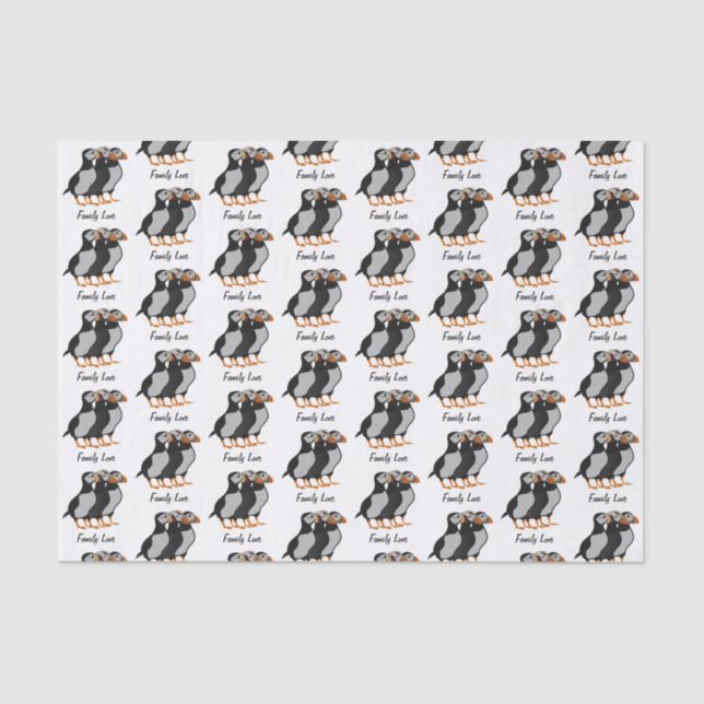 Papel De Seda Tres Albornoces Adorables Juntos Personalizado (Anverso)