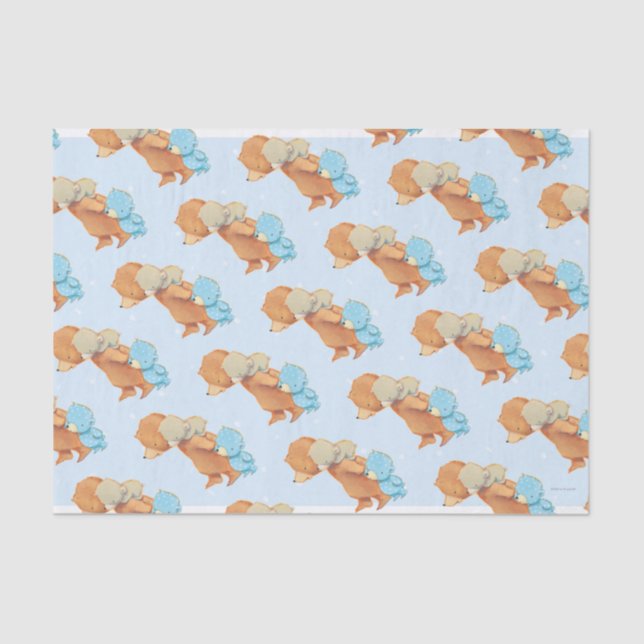 Papel De Seda Tres amigos adorables del oso (Anverso)