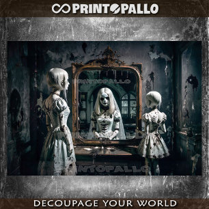 Papel De Seda Tres hermanas. Fantasma en el espejo