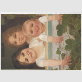 Papel De Seda Tres hijos en la ventana