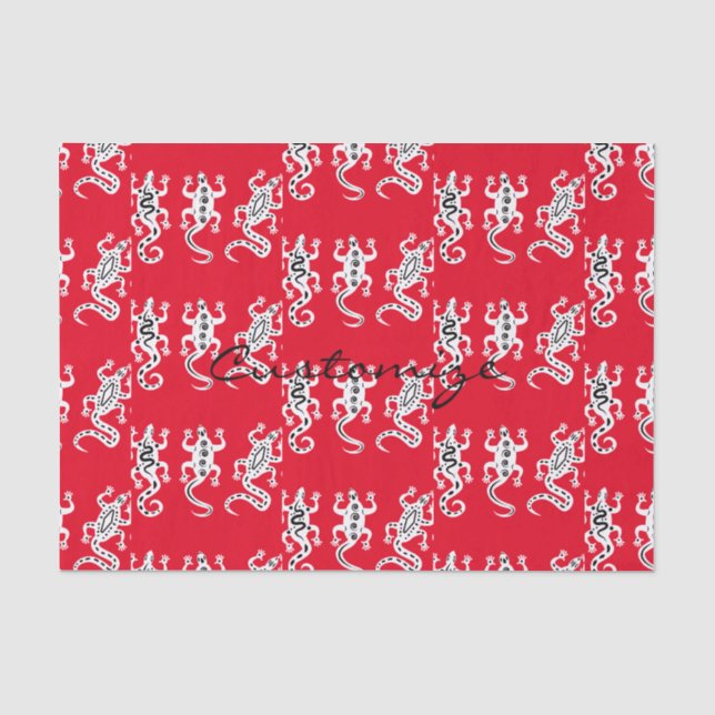 Papel De Seda Tres Lizards Thunder_Cove Estilo Suroeste (Anverso)