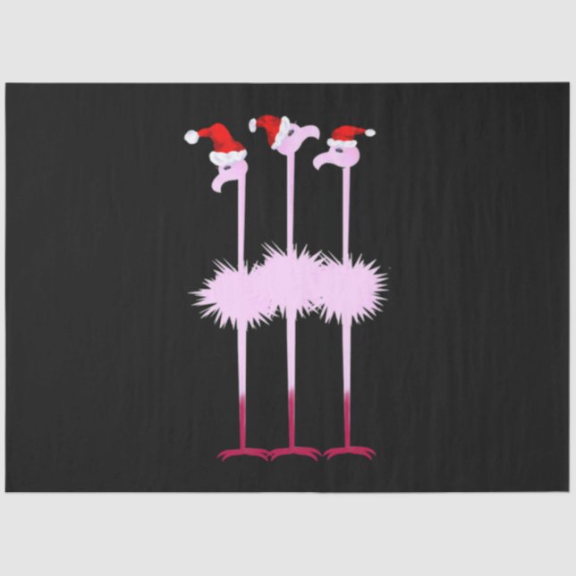 Papel De Seda Tres Navidades Flamingo (Anverso)