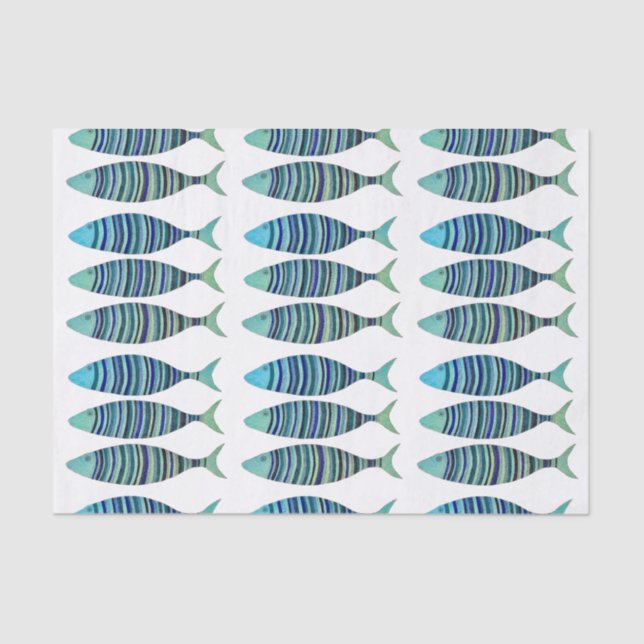 Papel De Seda Tres peces rayados (Anverso)