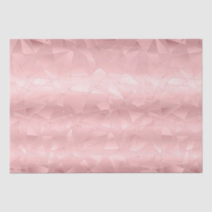 Papel De Seda Triángulo Geométrico Rosa Glam Bling Moderno Elega