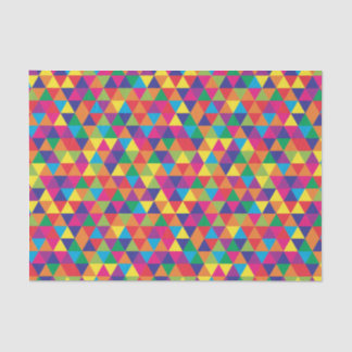 Papel De Seda Triángulos brillantes profundos - Patrón abstracto