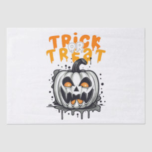 Papel De Seda Trick o truco de diseño de calabaza de Halloween