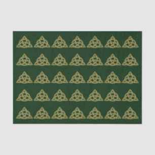 Papel De Seda Trinity Knot Green Tissue Paper