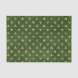 Papel De Seda Triple espiral de oro verde celta