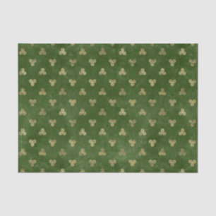 Papel De Seda Triple espiral de oro verde celta