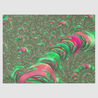 Papel De Seda Trippy Funky Psychedely Groovy Spiral Arte Fractal